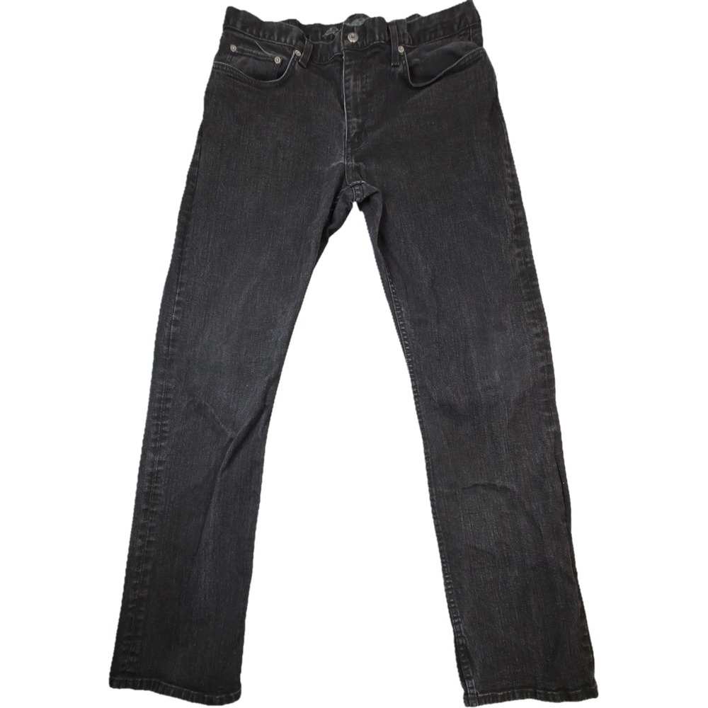 Eddie Bauer Jeans Mens 36x34 Black Straight Fit Denim Excellent‎